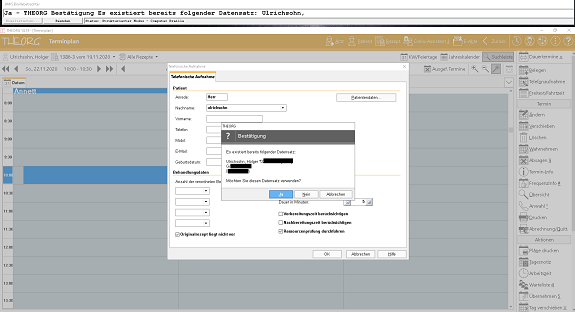 Screenshot Theorg Kalender